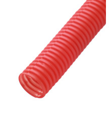 Труба сантехническая гофр. для МПТ D25 мм красная (50м)