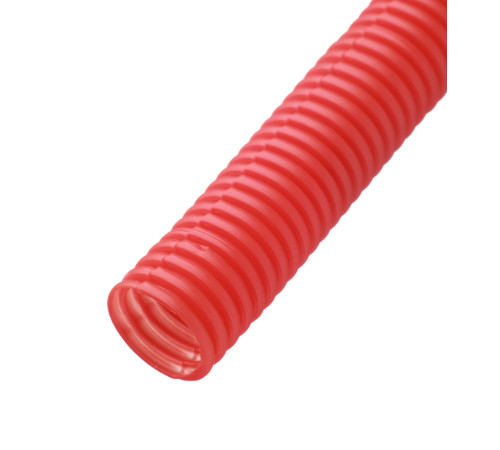 Труба сантехническая гофр. для МПТ D32 мм красная (25м)